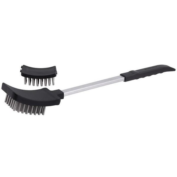 Broil King BARON Coil Spring Grill Brush, Stainless Steel Bristle, Resin Handle, 1732 in L 65600